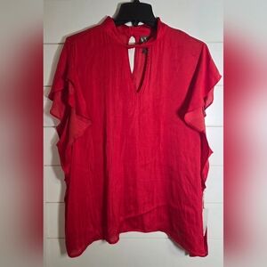 Worthington Red Woman Top 3x